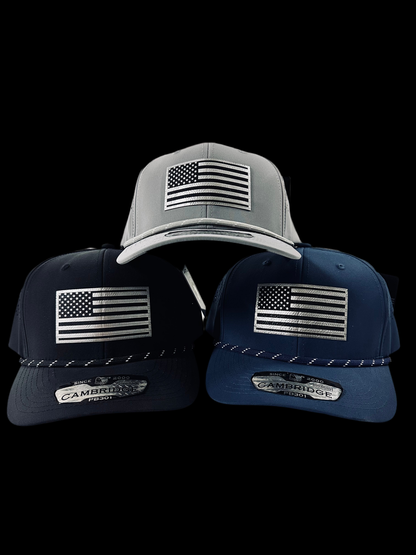 American Flag Patch Hybrid Hats