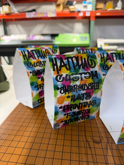 CUSTOM PRINTED | TABLE TENT CARDS | 4x6 | POP UP PVC CARDS