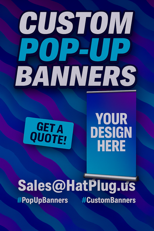 CUSTOM PRINTED RETRACTABLE BANNERS 30 X 80