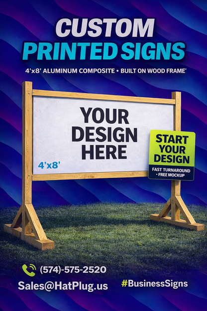 Custom Printed Standing 4x8 Frame Signs | Commercial Signs