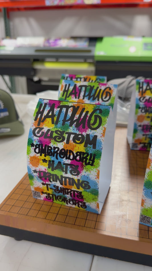 CUSTOM PRINTED | TABLE TENT CARDS | 4x6 | POP UP PVC CARDS